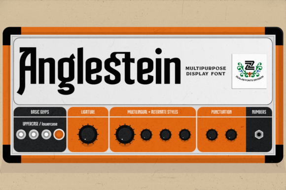 Anglestein: A Unique Display Font for Creative Projects