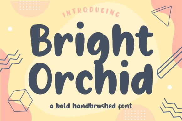 Bright Orchid: A Charming Display Font for Crafters