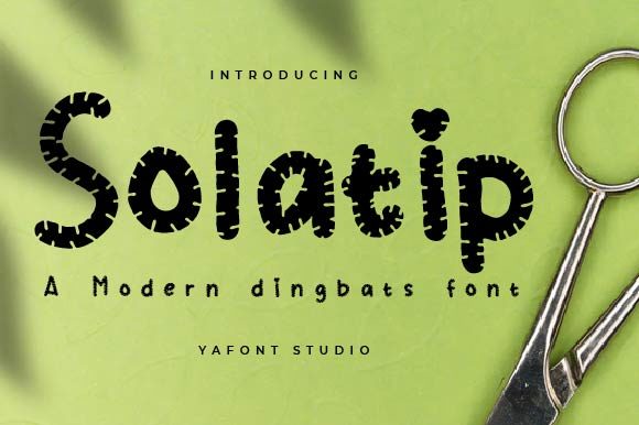 Discover Solatip: A Unique and Quirky Display Font
