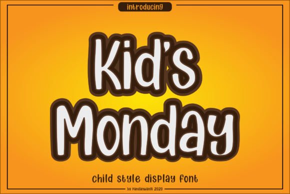 Discover the Charm of Kids Monday Font