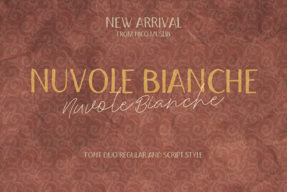 Discover the Elegance of Nuvole Bianche Font