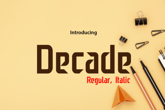 Enhance Your Brand with Decade: A Minimalist Display Font