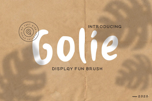 Golie: A Sweet and Friendly Display Font for Marketers