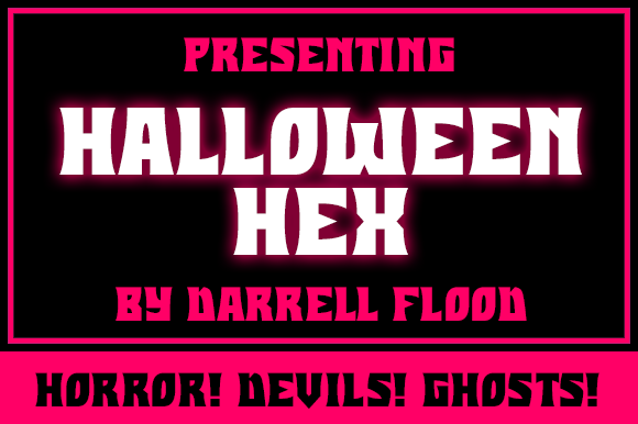 Halloween Hex: A Bold Gothic Font for Crafters