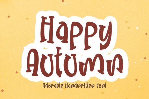 Happy Autumn: A Versatile Display Font for Web Design