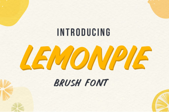 Lemonpie: A Bold and Thick Display Font for Editorial Design