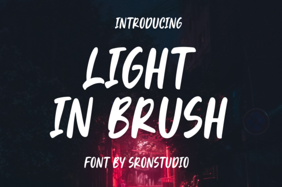 Light in Brush: A Bold and Neat Display Font for Editorial Design
