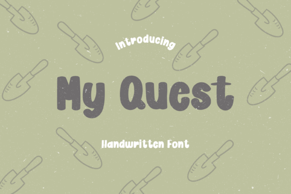 My Quest: A Bold Bouncy Font for Creative Makers
