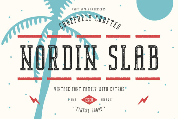 Nordin Slab: A Vintage Styled Display Font for Creative Campaigns
