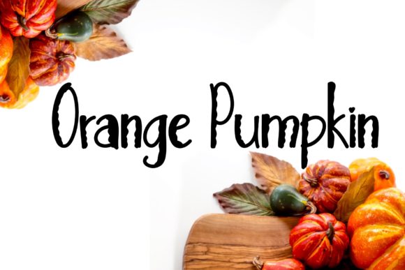 Orange Pumpkin: A Spooky and Unique Display Font