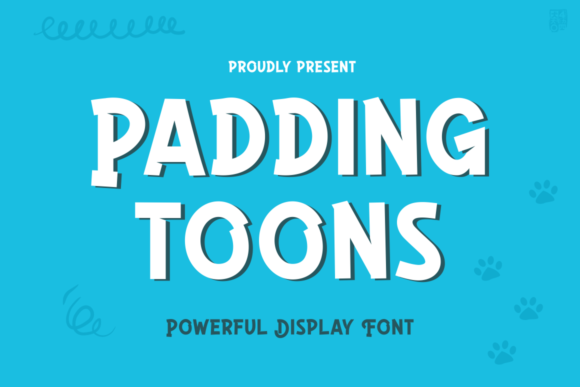 Padding Toons: A Playful Display Font for Engaging Content
