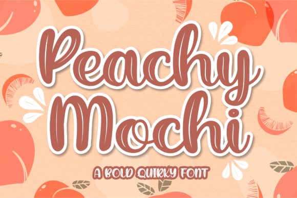 Peachy Mochi: A Bold and Cute Display Font for Your Next Project
