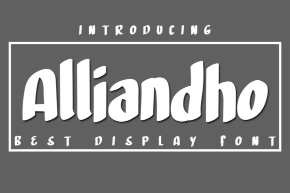 Transform Your Brand with Alliandho: A Bold Display Font